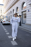 RIZO MELANGE LOOSE-FIT SWEATPANTS