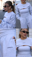 RIZO MELANGE LOOSE-FIT SWEATPANTS