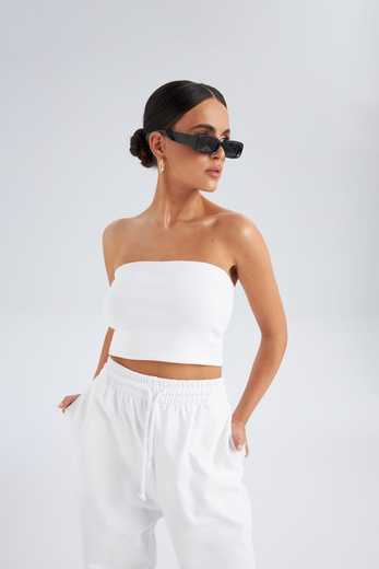 RIZO ECRU TUBE TOP